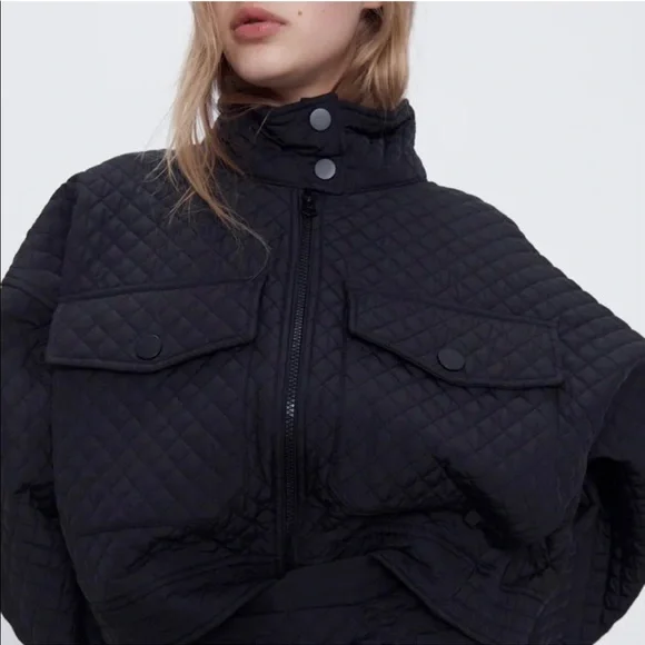 NWT Zara 2-Piece Trafaluc Quilted Jacket and Shorts Set - Picture 7 of 8